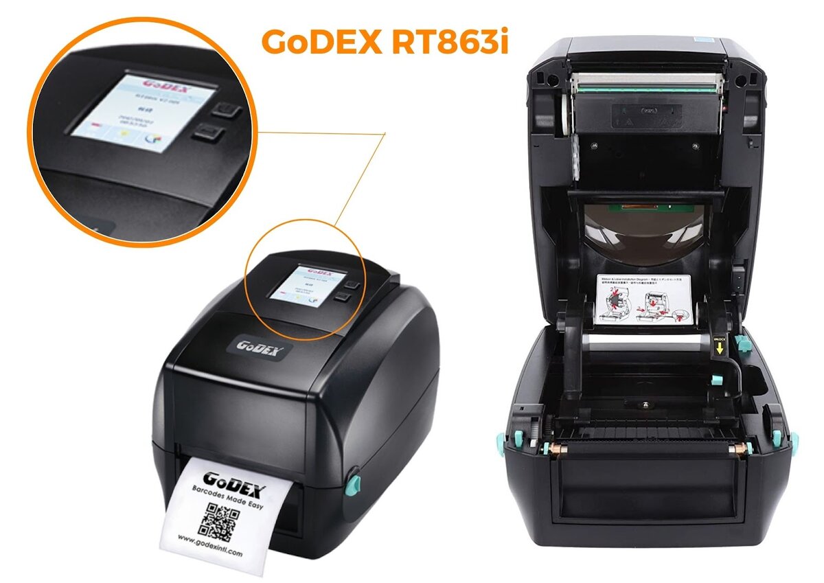 Обзор принтера этикеток GoDEX RT863i