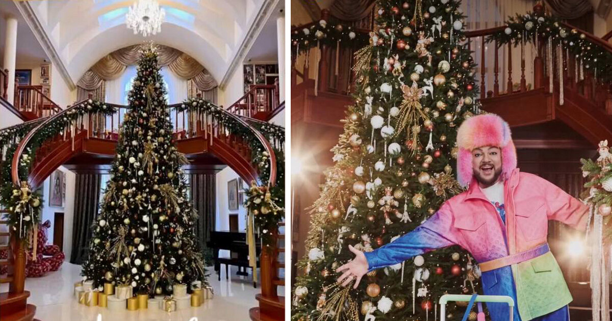 Новогодний декор у Филиппа Киркорова, соцсети