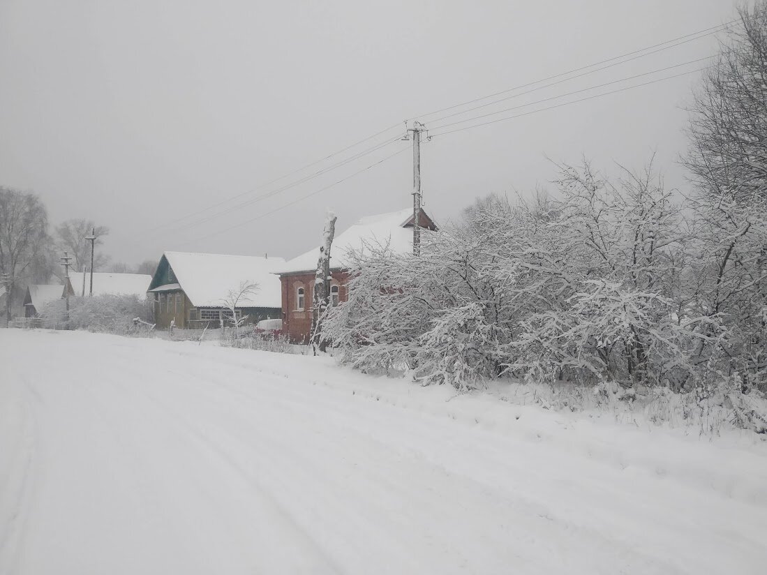 Зимняя деревня.