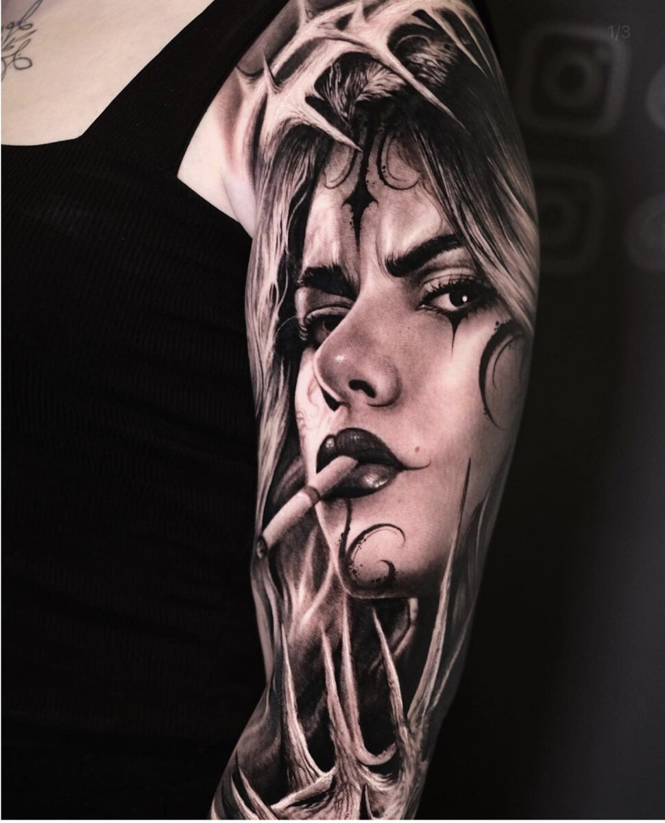 Татуировка, выполненная тату мастером Антоном Мартюшевым