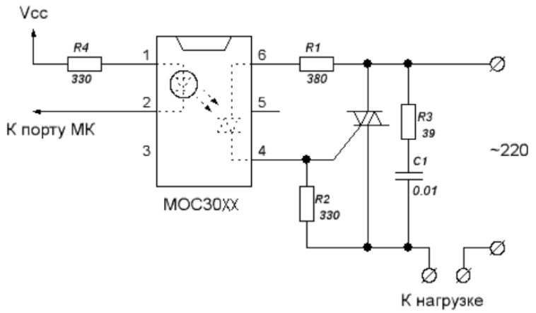 Tlp759 схема включения