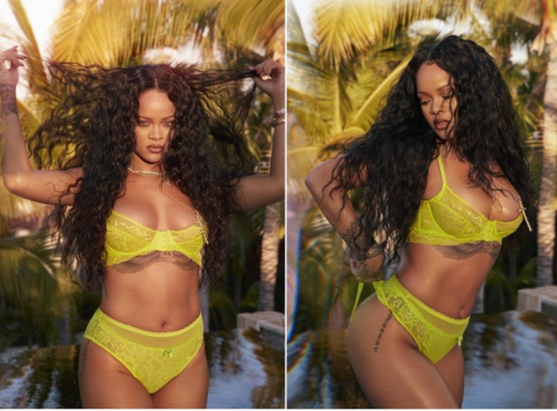 Фото Рианны в рекламе Savage x Fenty