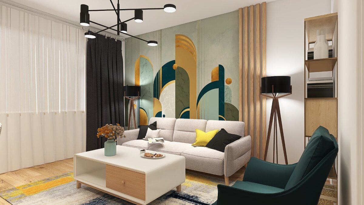 Автор проекта Ольга Воловик. Обои из коллекции «Deco»