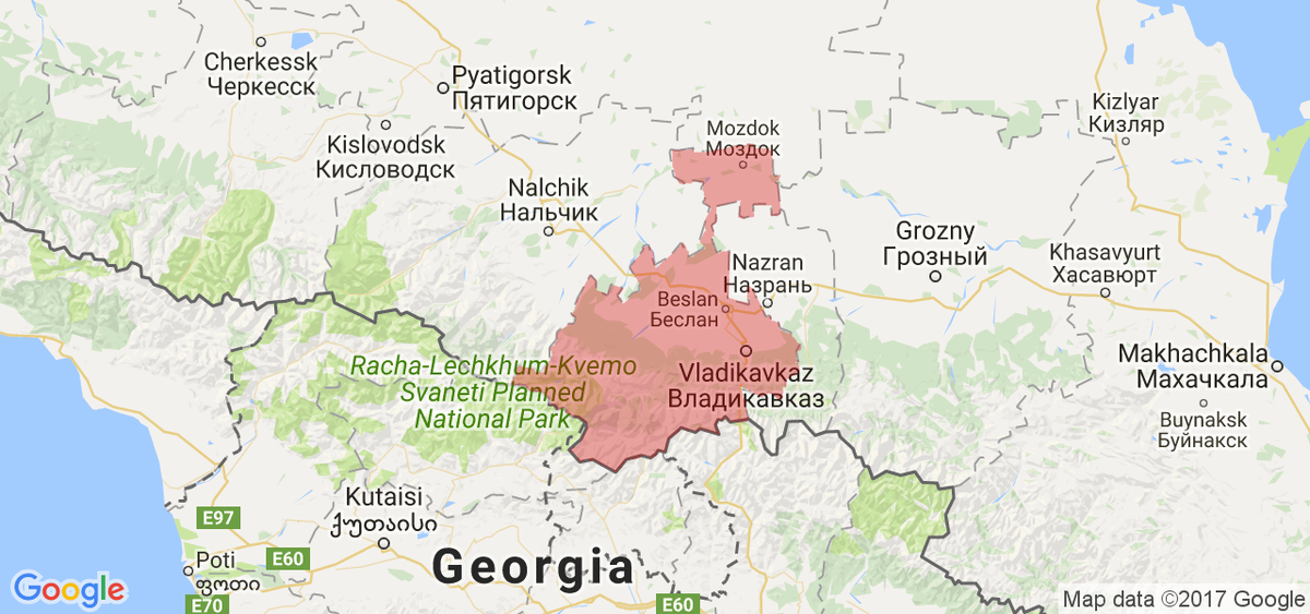 Территория расселения Осетин, фото взято из интернета