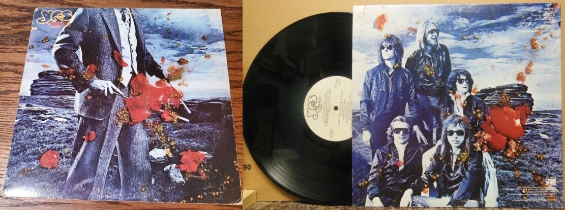 Альбом Yes «Tormato», 1978 г., передняя и задняя стороны конверта 