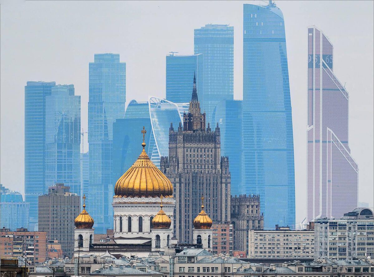 Кремль и москва сити