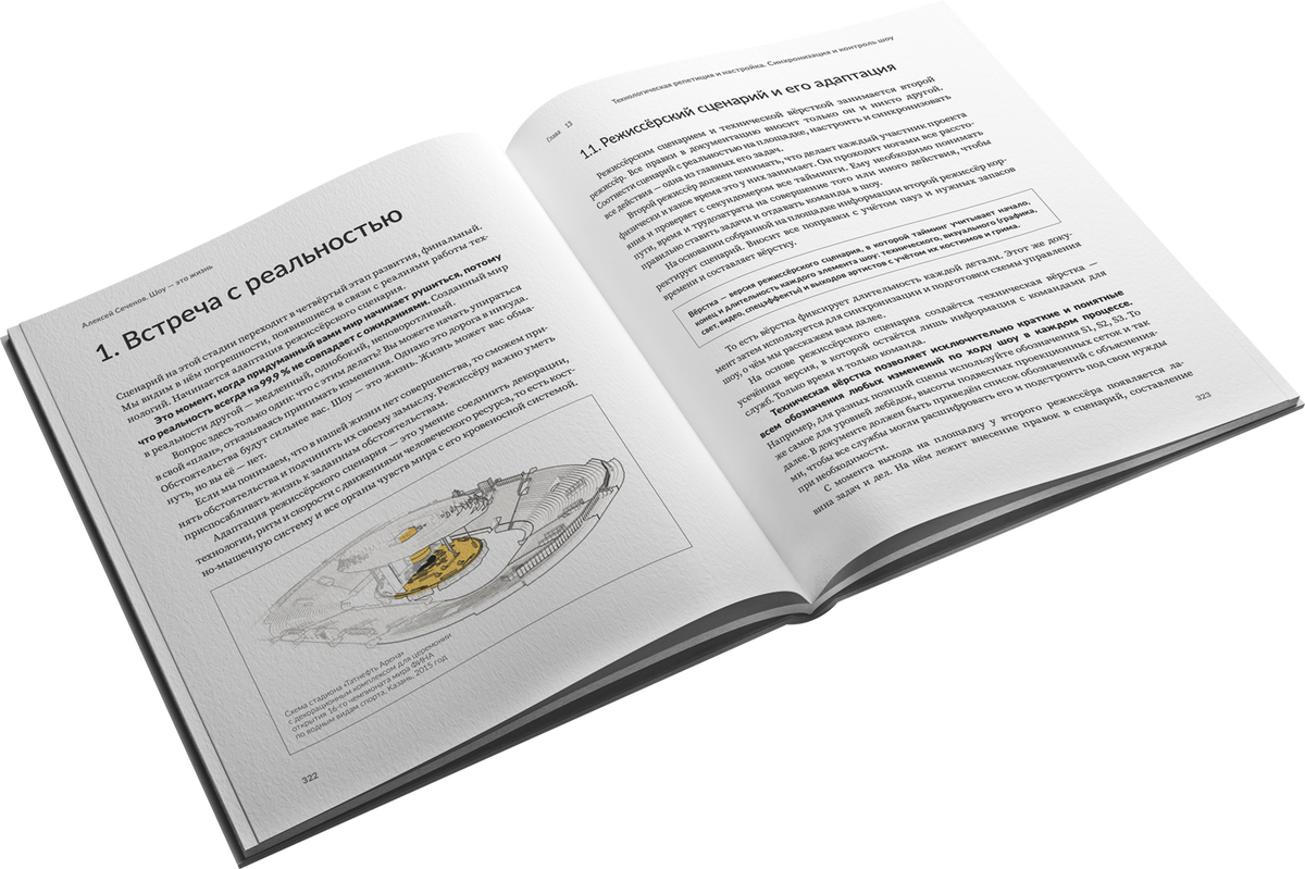 Разворот книги "Шоу - это жизнь" А.Сеченов