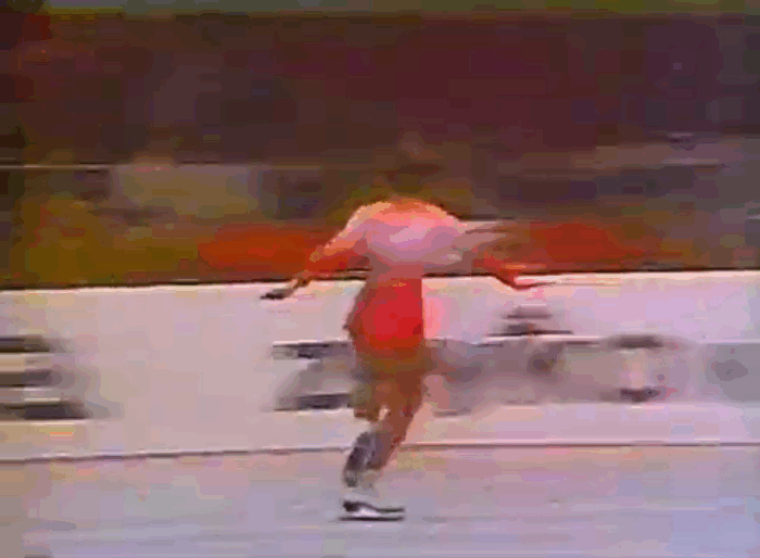 3Lz от Дениз Бильманн. 1978 г. Страсбург. Франция. Чемпионат Европы