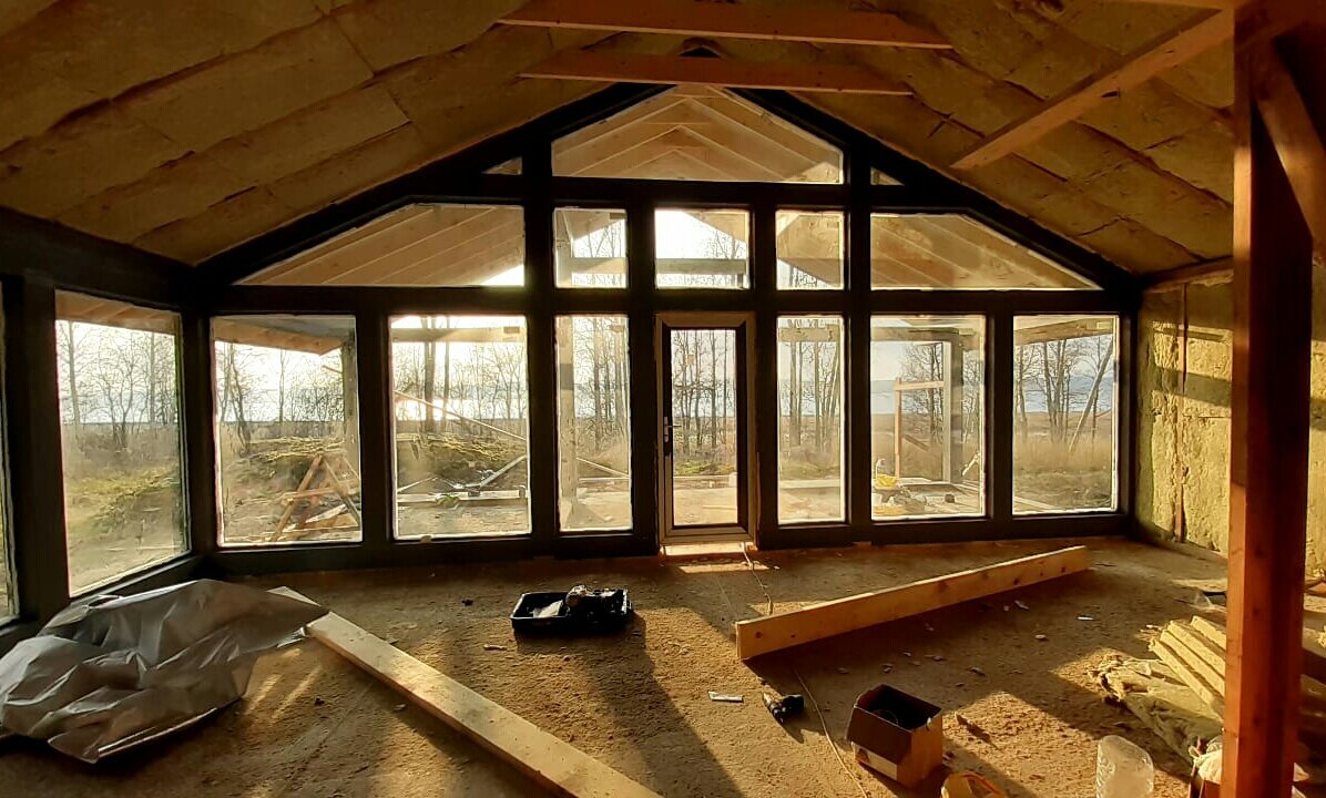 Вид из дома фахверк.