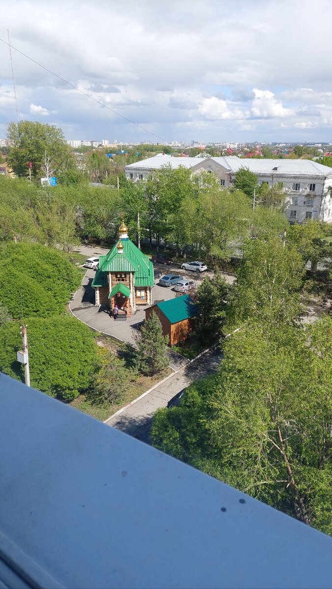 Вид из окна онкоцентра.