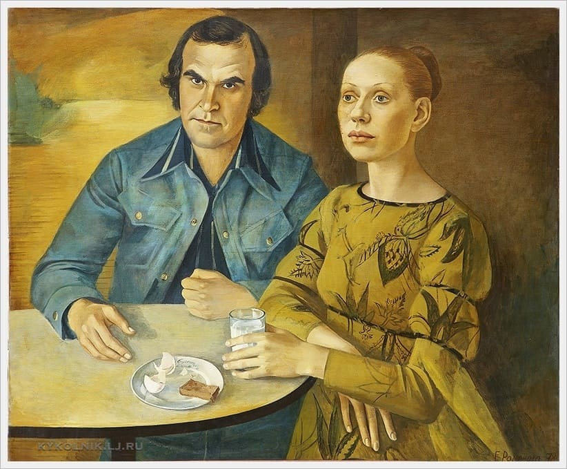 Портрет кинорежиссера Глеба Панфилова и актрисы Инны Чуриковой. 1978 г.