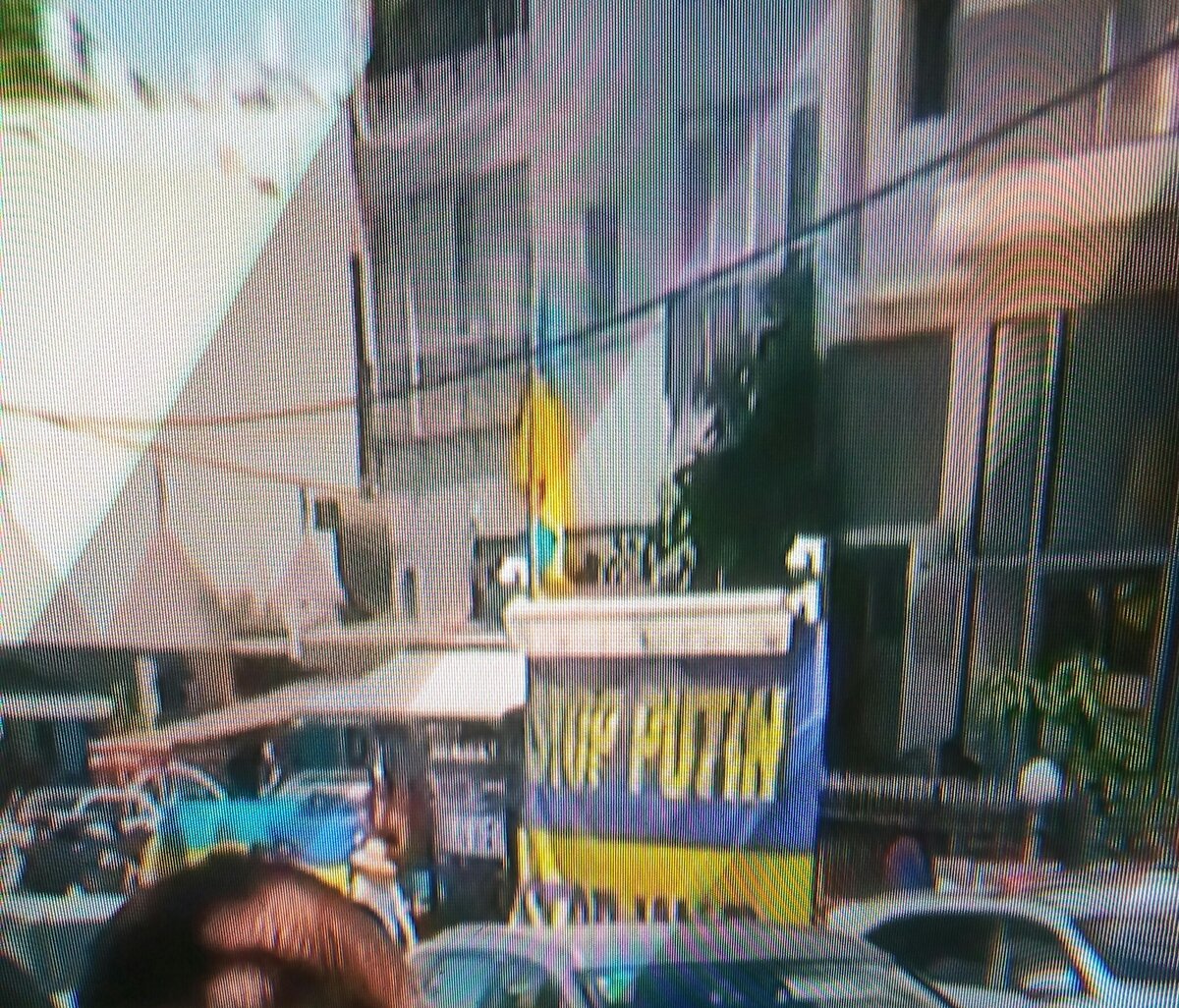 Очередной громкий митинг за Украину.