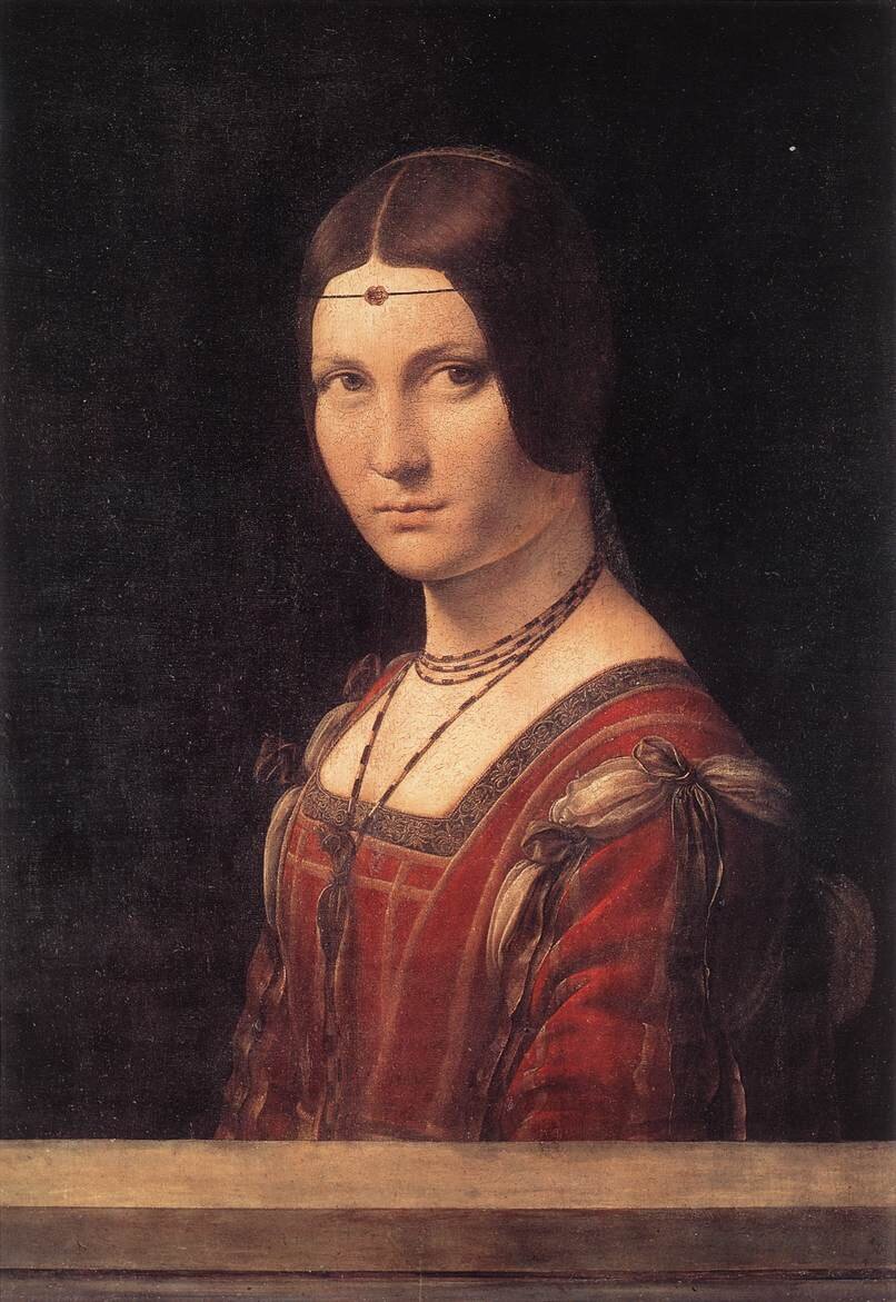 Леонардо да Винчи «Прекрасная Ферроньера», 1490-е. Источник: Лувр, Париж