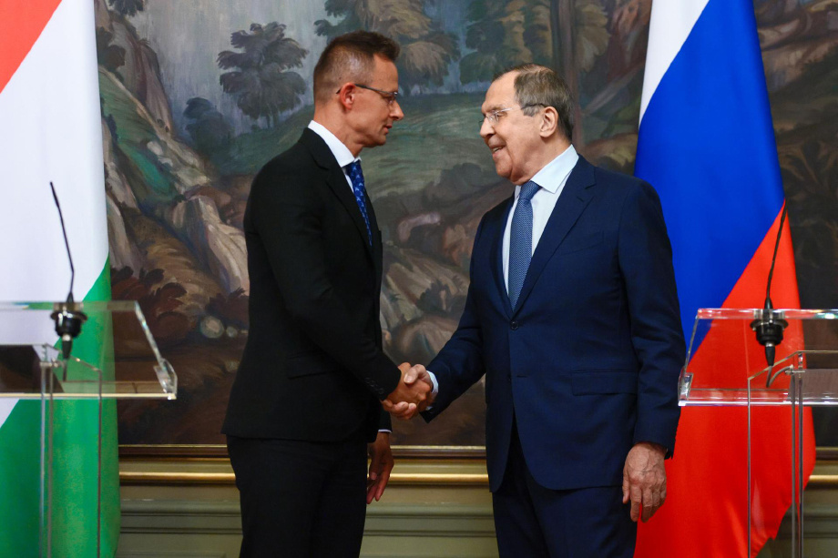 Вопрос поставок газа в Венгрию обсуждался на встрече Сергея Лаврова и Петера Сийярто. Фото: сайт МИД РФ