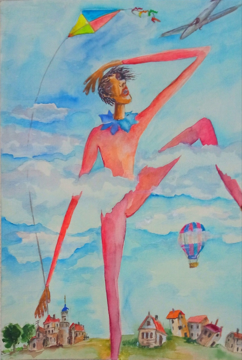 Акварель./28×32.