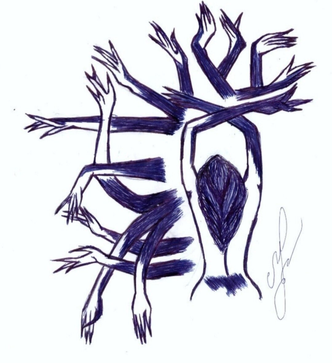 Иллюстрация к стиху "Вторжение "