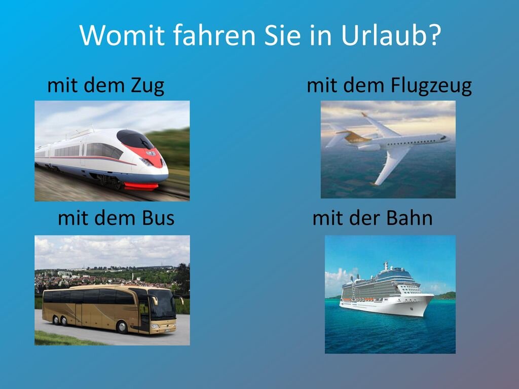 Ich fahre gerne mit dem Schiff!