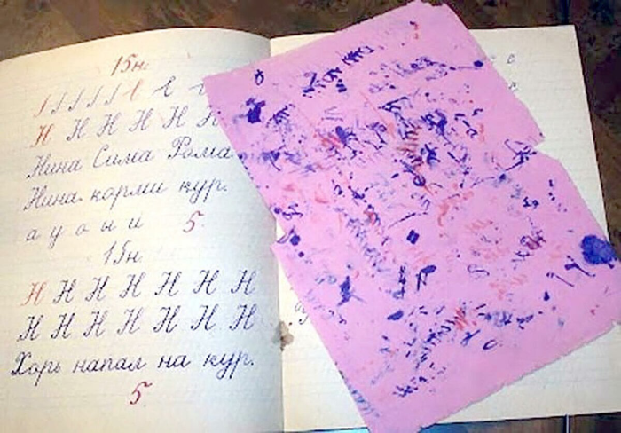 Школьные тетради комплектовались промокашками. /Фото: s.mediasole.ru