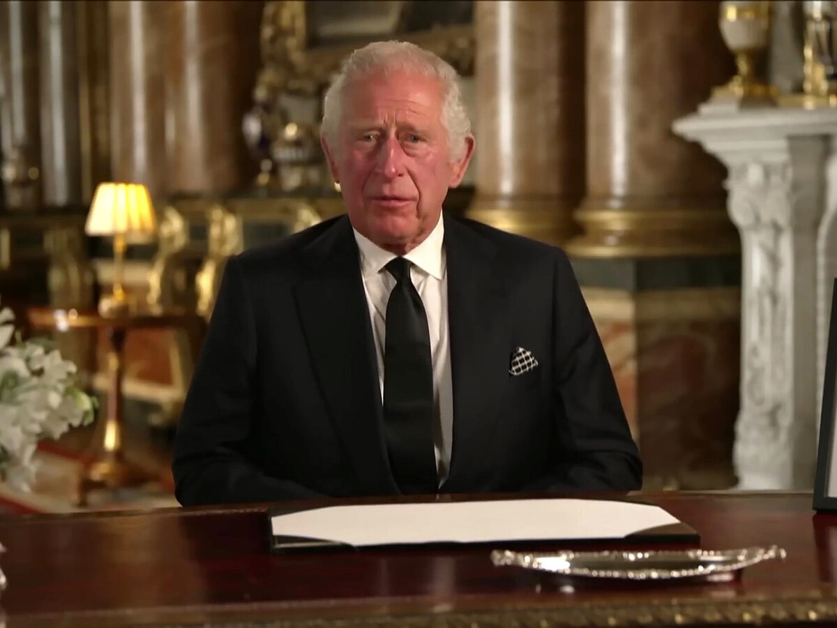    Карл III обращается к нации, Букингемский дворец, 9 сентября 2022