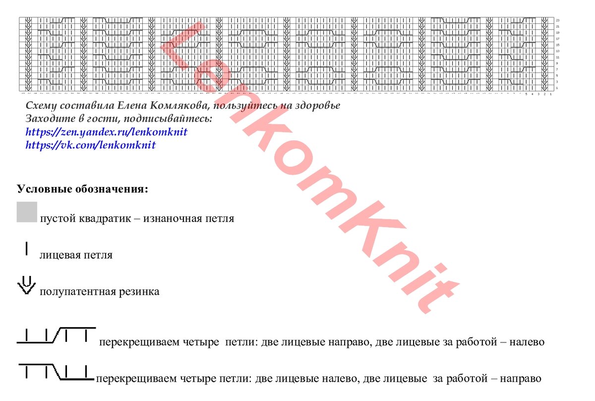 Джемперы с аранами. Схемы