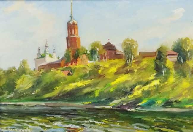 Вид на церковь Тихвинской иконы Божией матери