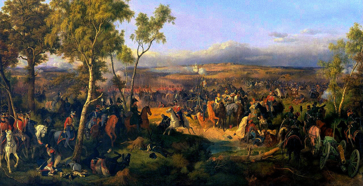 Сражение при Тарутине. Картина немецкого художника Питера фон Гесса. (1847 год).