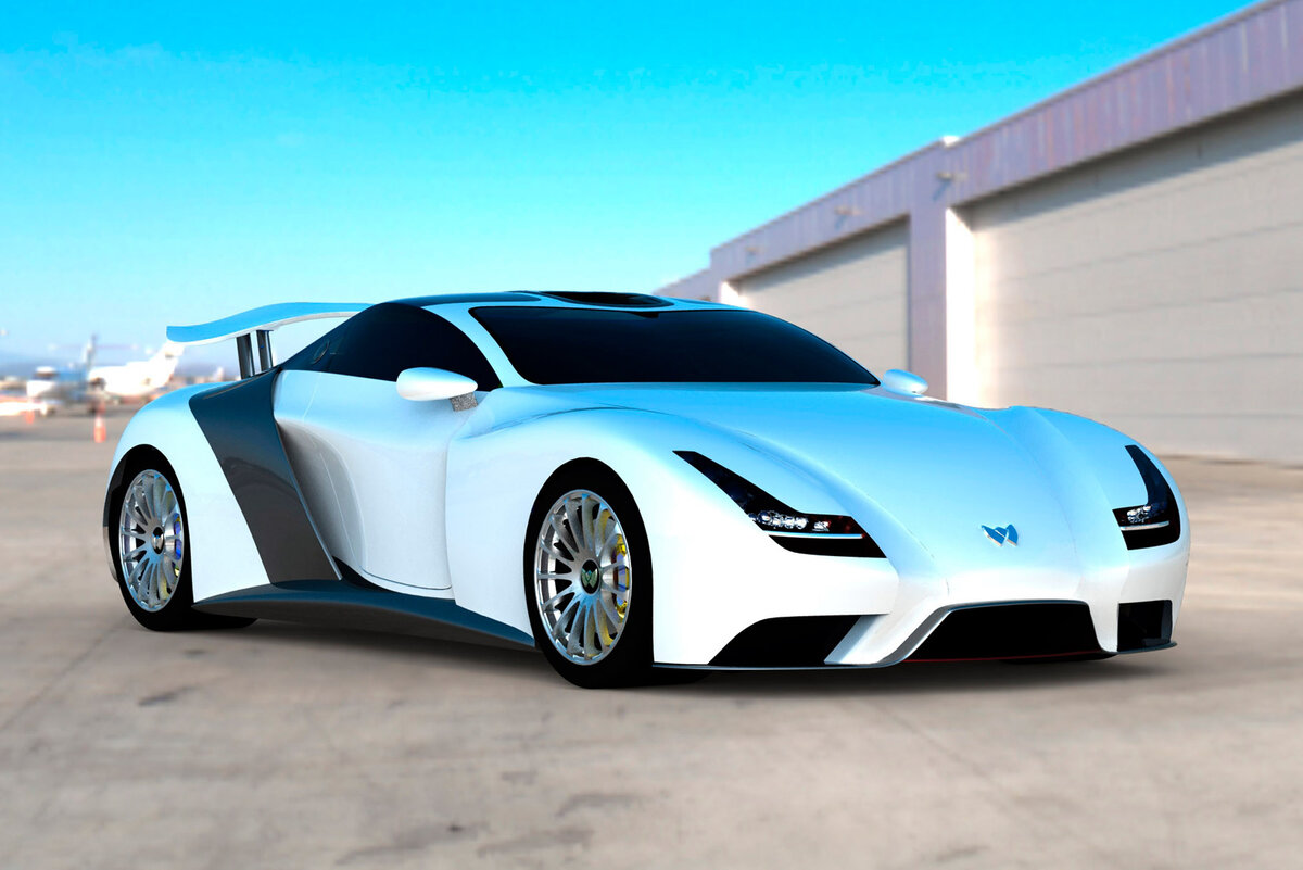    3D-визуализация «исправленного» прототипа Faster One. Фотографий живой машины нет, что намекает на то, что её так и не построили