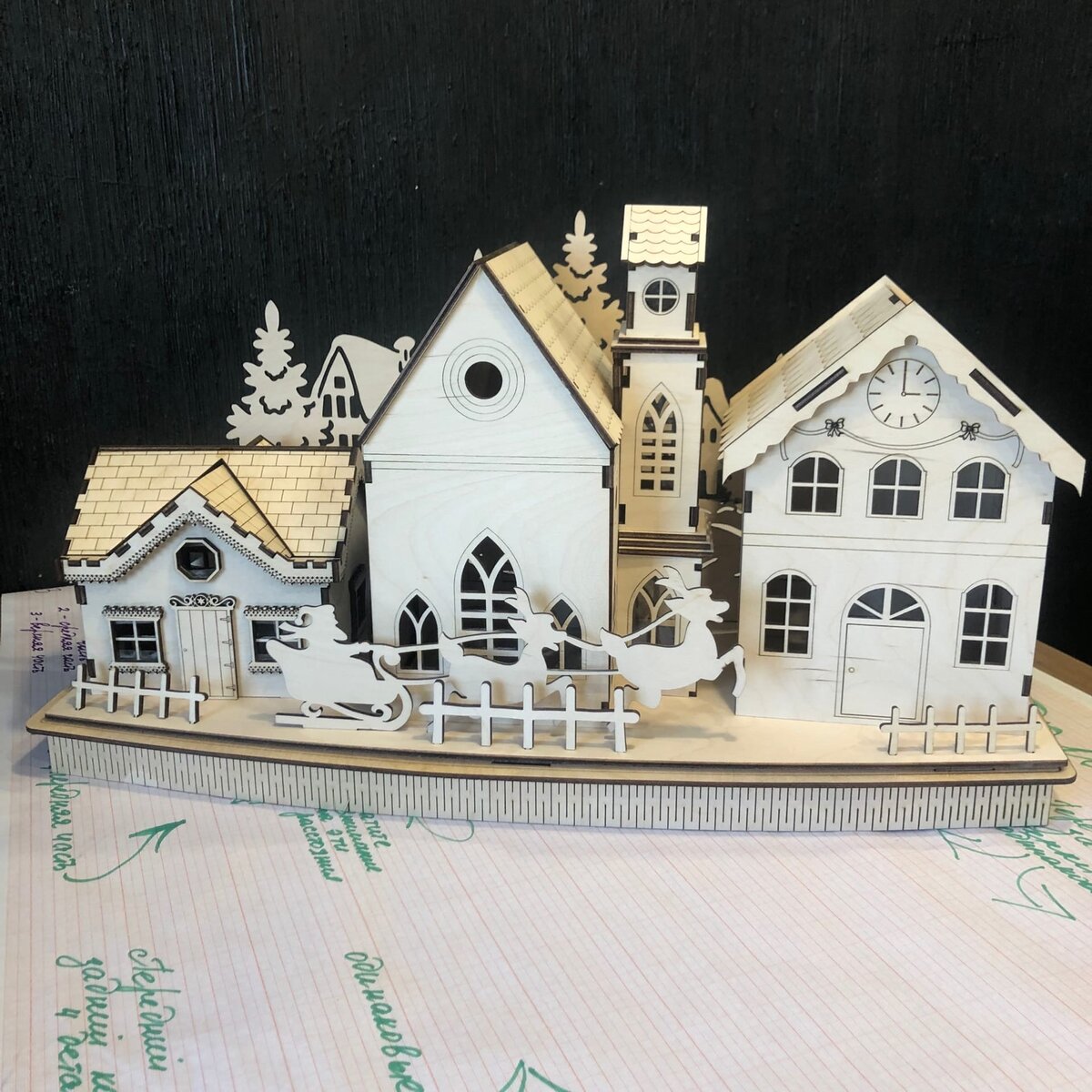 "Рождественская деревня" в собранном виде