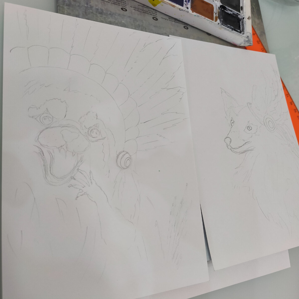 Наброски карандашом