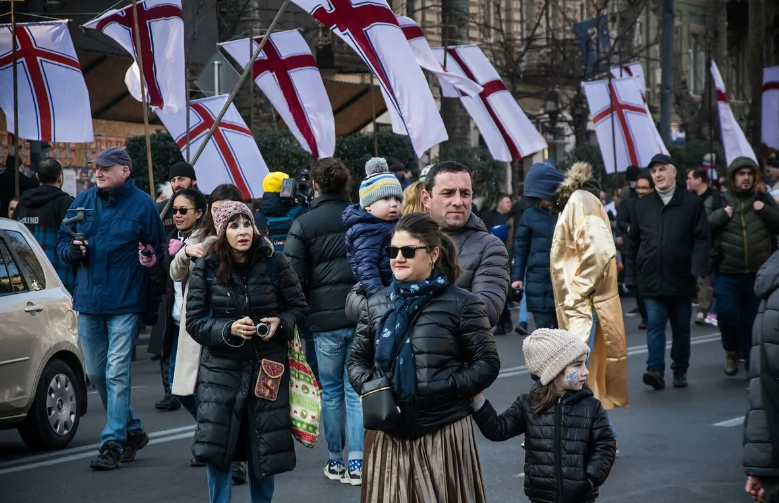 Жители Грузии современные