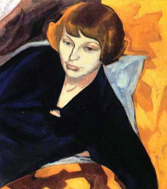 Портрет Марины Цветаевой (1913) работы Магды Нахман.