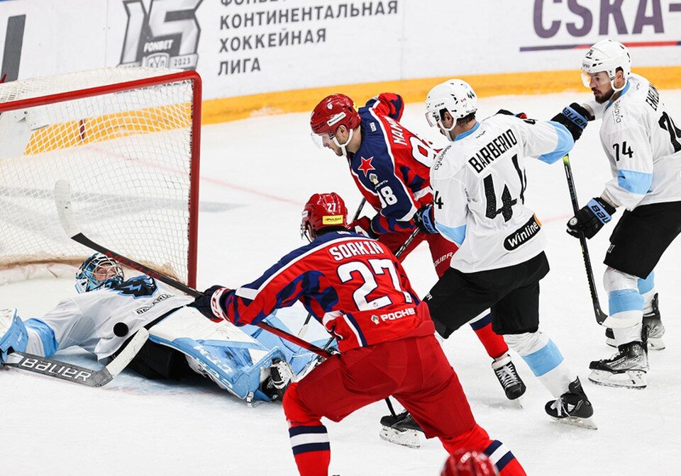     В матче забросили 13 голов. Фото: cska-hockey.ru