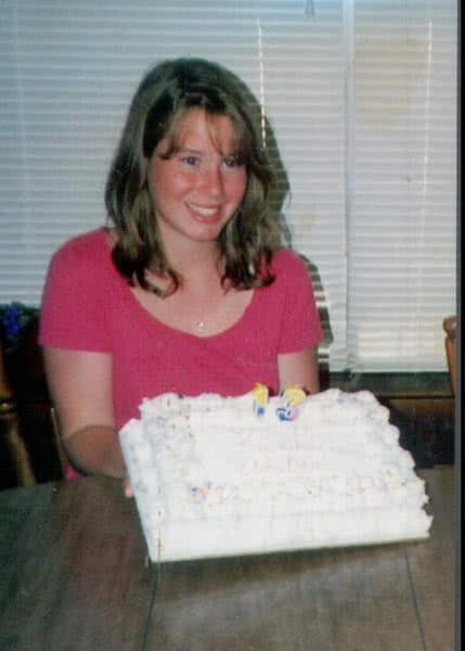 Эмбер Крик в свой 13-й день рождения