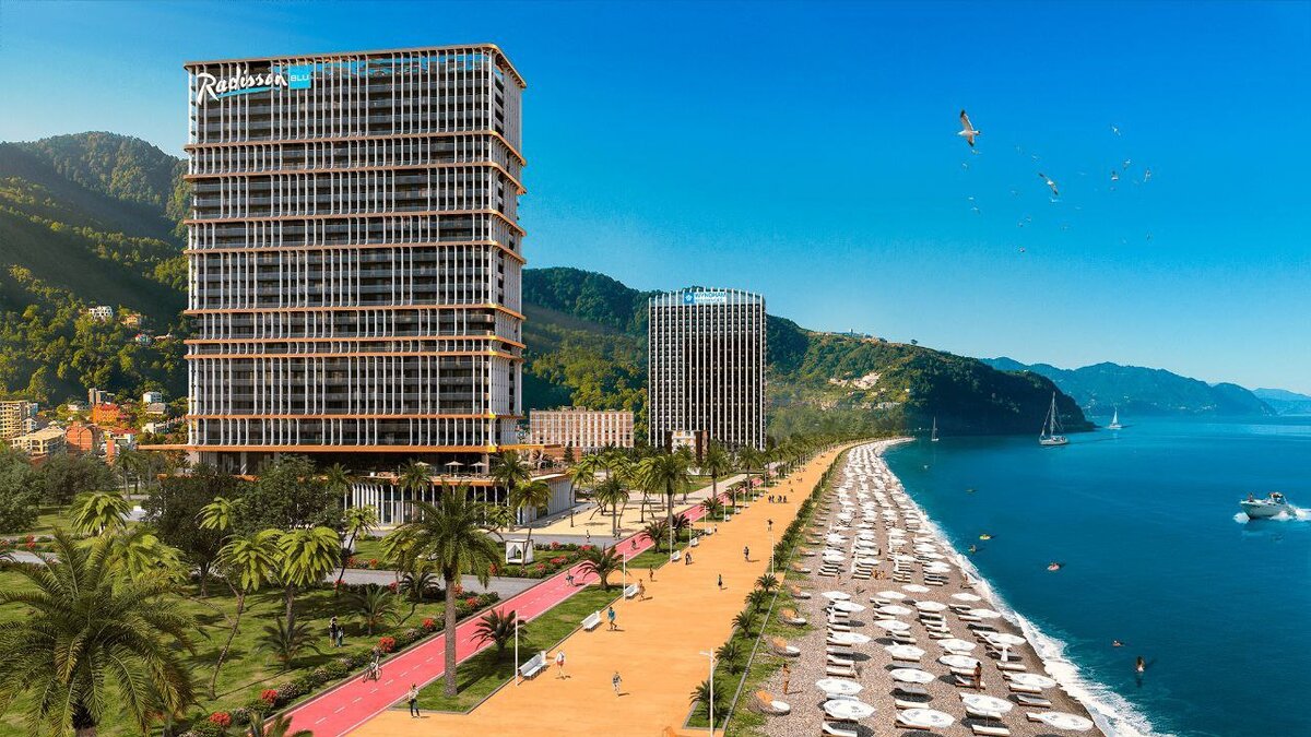 Уникальный проект на первой линии побережья Грузии в Гонио.