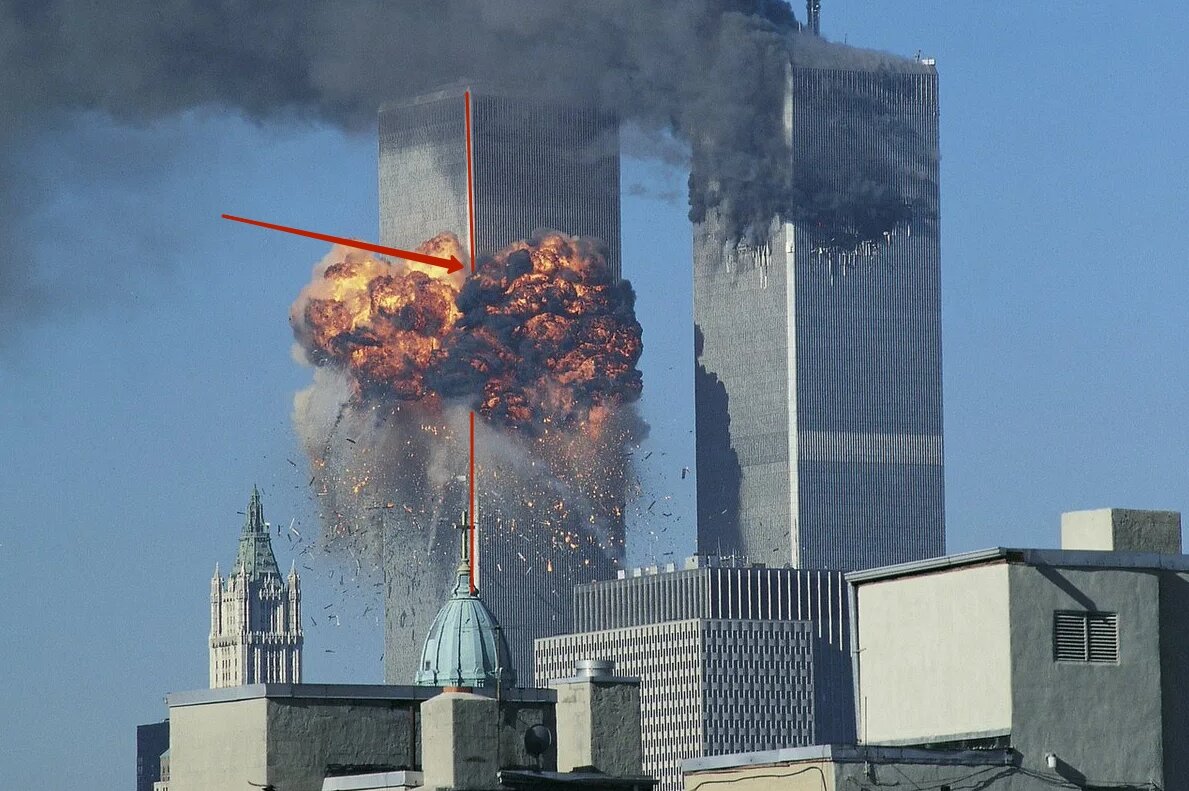 Почему башни-близнецы не упали набок?