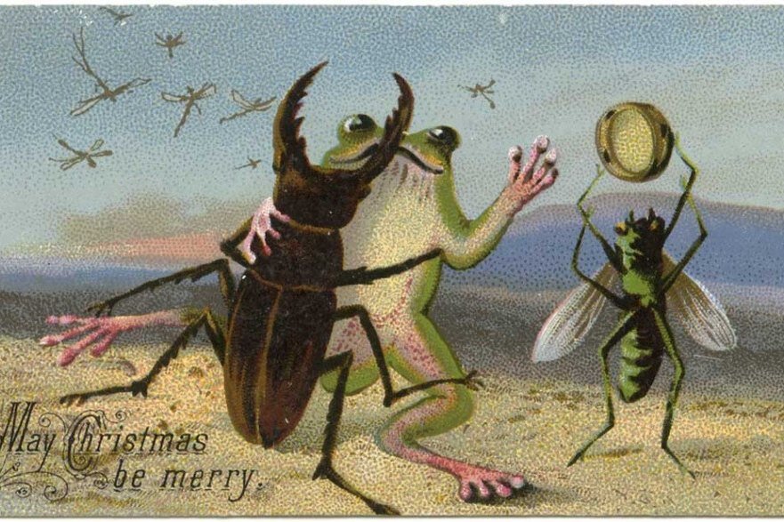     Жуткие открытки на Рождество: почему в XIX веке они были такими страшными