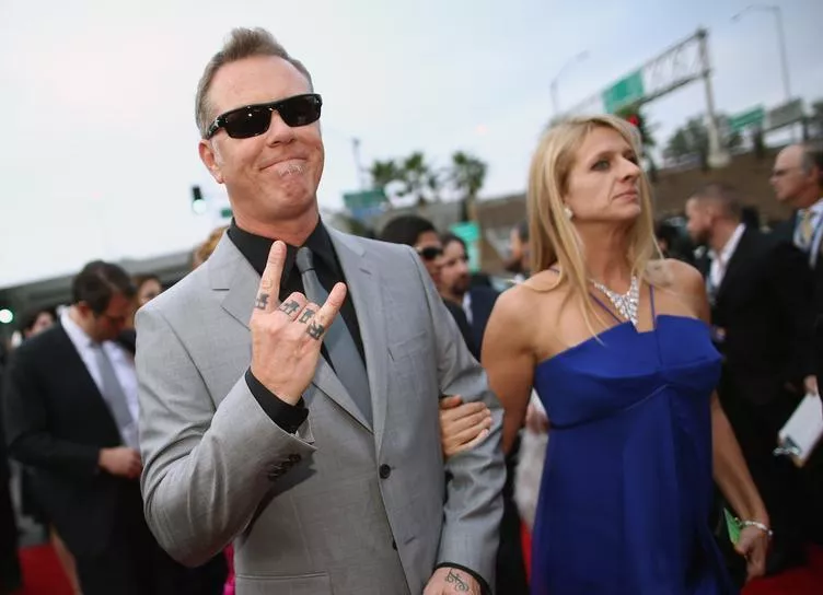 Джеймс Хэтфилд с женой Франческой