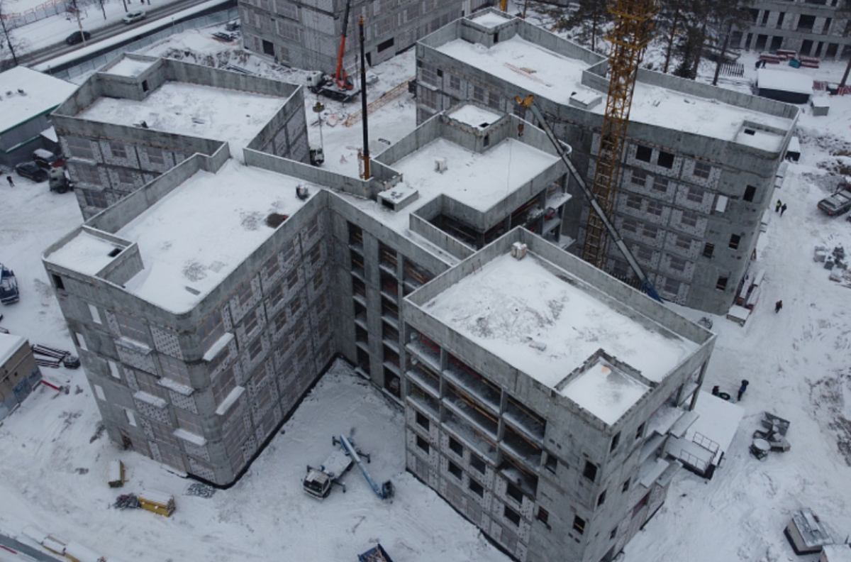    В Новосибирске завершены монолитные работы в новом кампусе НГУ
