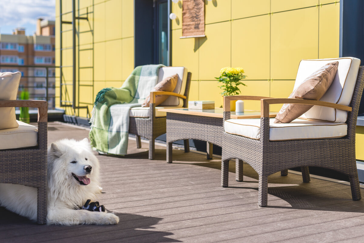  С обстановкой проблем не будет - многие производители выпускают специальную мебель именно для террас