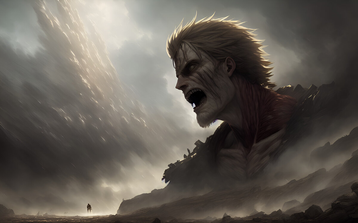 Арт по аниме Атака Титанов