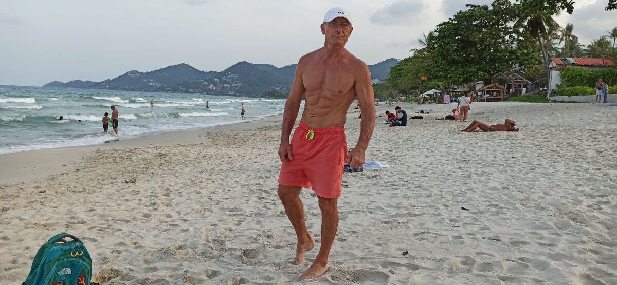 Джей Пит Эрзя в 58 лет, из них десять на ГЗТ. Koh Samui, Thailand 2023 