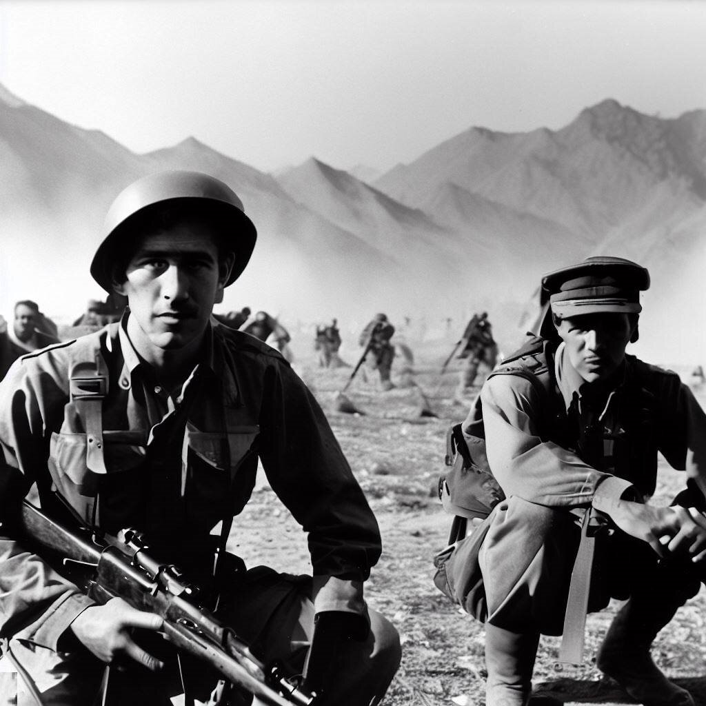 Фотография советских солдат в Афганистане во время советско афганской войны