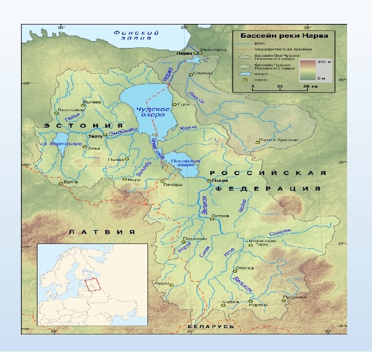 Карта реки великой псковская область