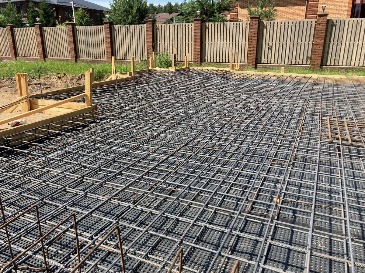 Аомирование фундаментной плиты