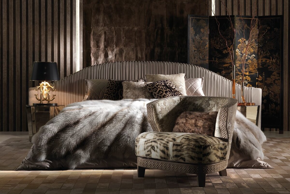 Кровать Sharpei (Roberto Cavalli Home Interiors) в интерьере