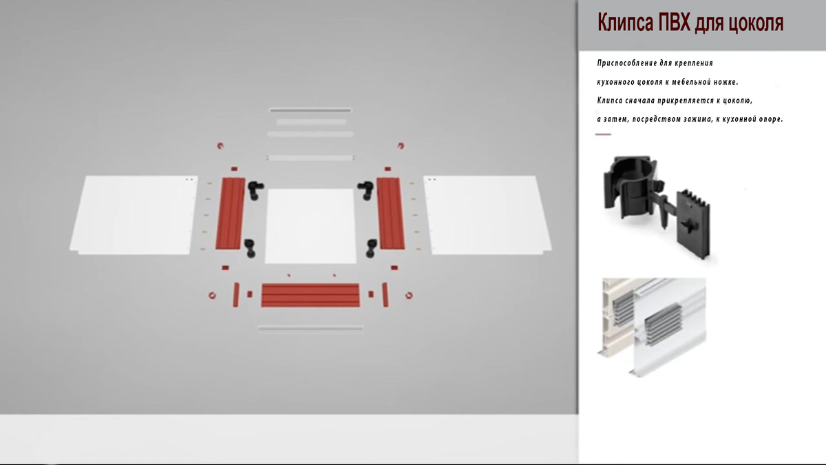 Цоколь пвх для кухни как крепить