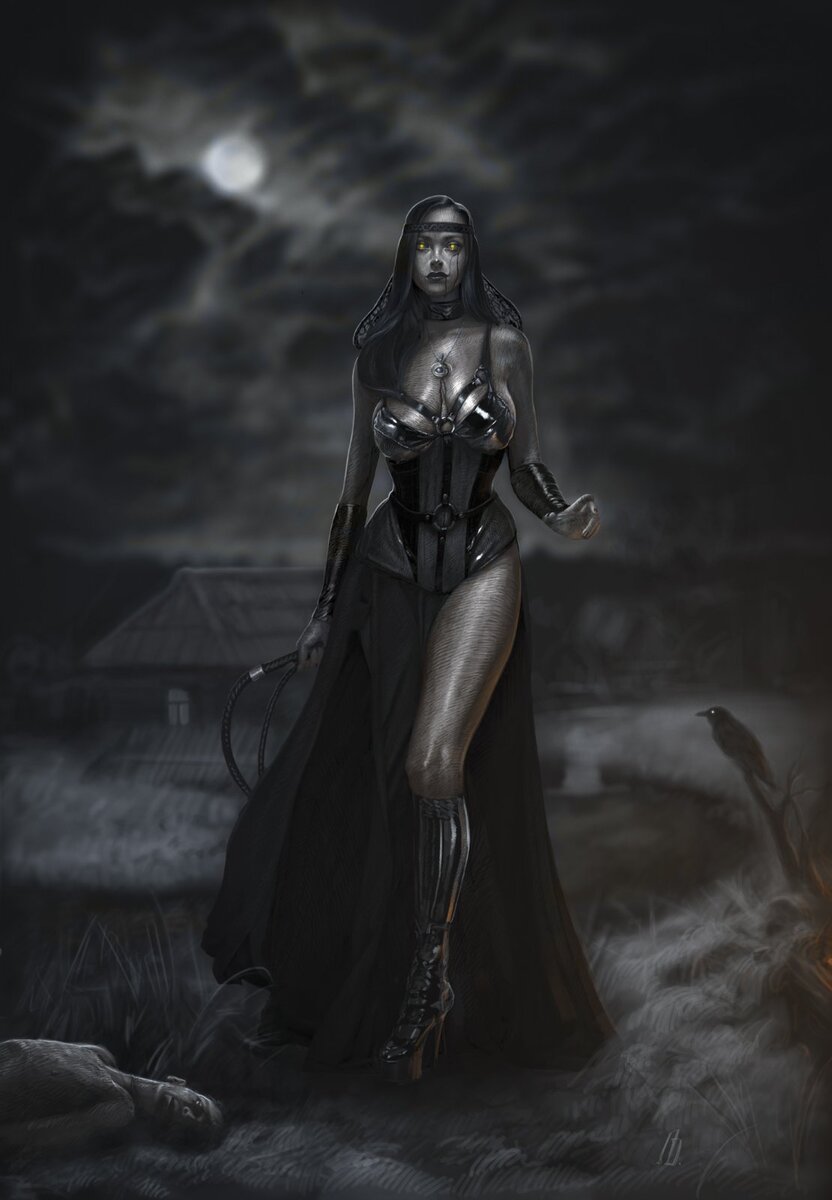 Ведьма Деляна. Художник Альжапаров Данияр. 