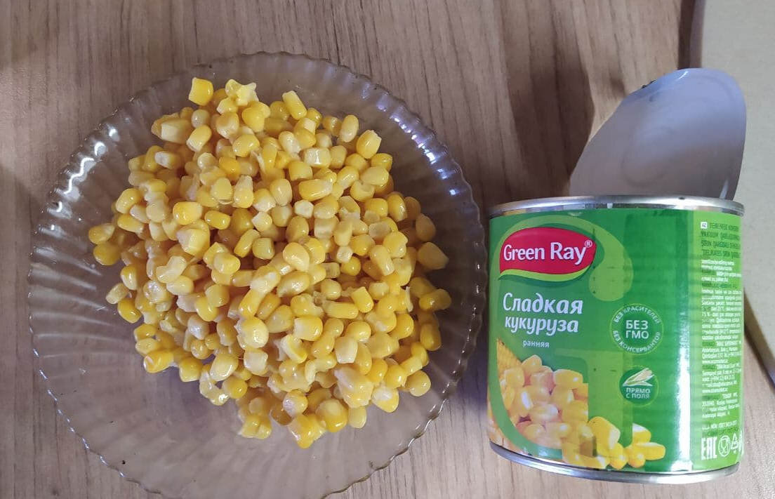 Кукуруза для салата из консервированного тунца