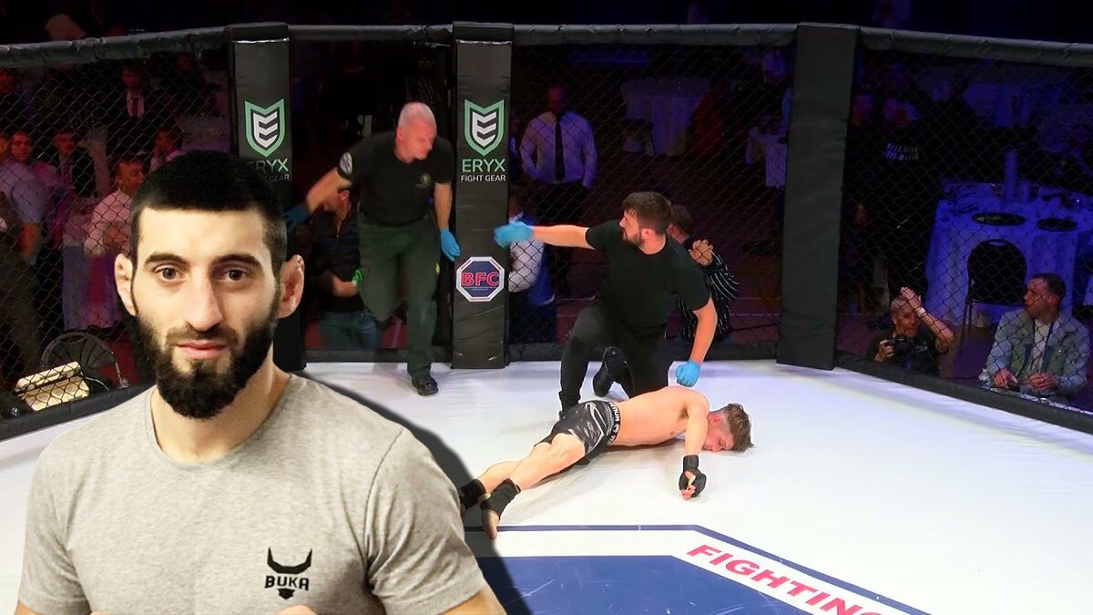 Дагестанский боец ММА сделал пятисекундный нокаут после того, как противники коснулись перчатками (Видео)