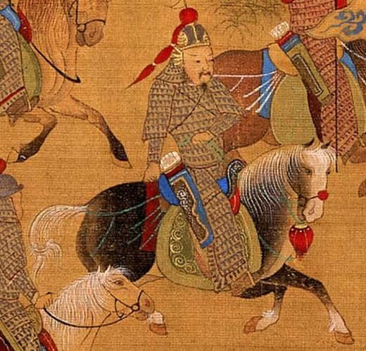 Часть свитка династии Мин из коллекции Университета Киото.